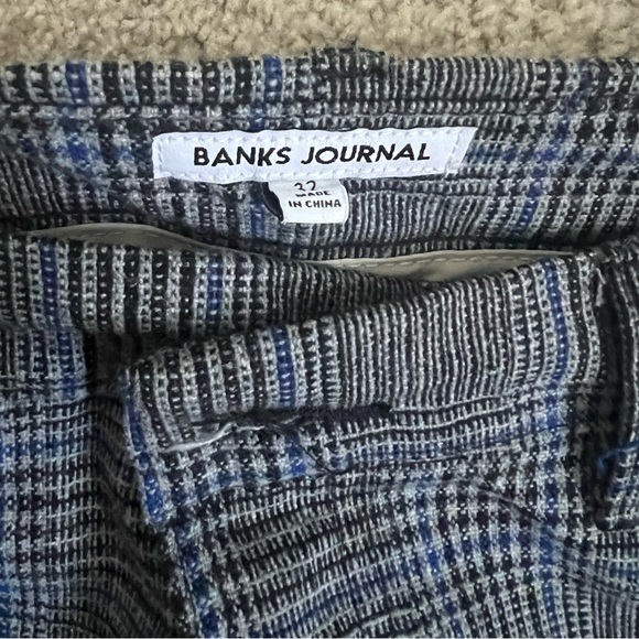 BANKS JOURNAL Downtown Check Pant size 32 - Picture 4 of 5